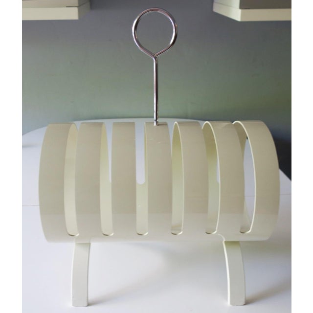 Magazine Rack in Lacquered Plywood from Opal Möbel, 1960s For Sale - Image 9 of 9