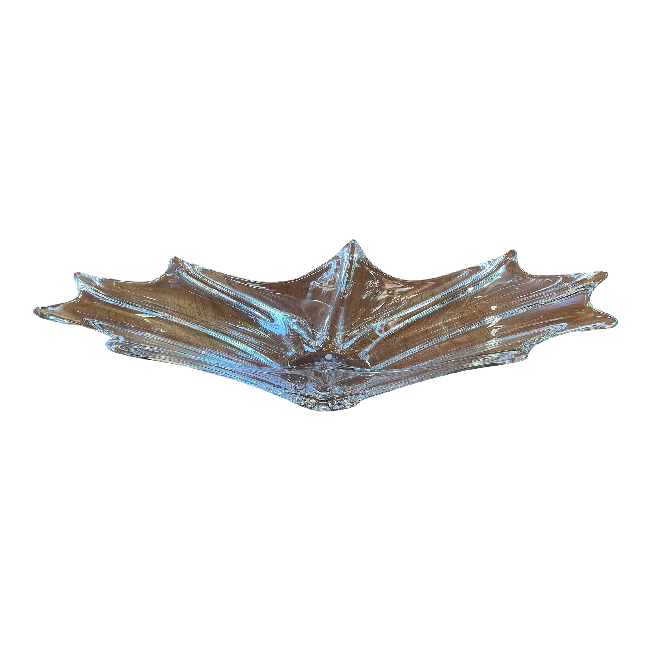 工芸品 Crystal Daum France 1960s Daum France Crystal Large Centerpiece | Chairish