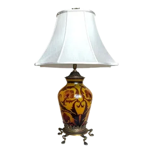 1920s Cameo Glass Lamp by Daum