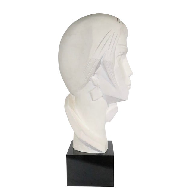 Off-white Austin Products Inc. 1987 Bust by David Fisher For Sale - Image 8 of 14