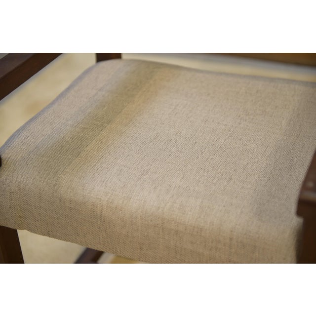 1950s Upholstered Oak Armchairs, 1950s, Set of 2 For Sale - Image 5 of 12