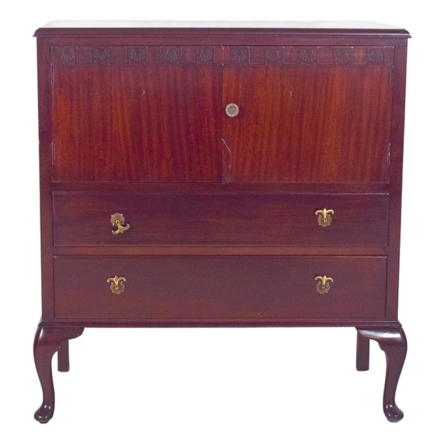 Portuguese Queen Anne Style Cabinet, 1970 For Sale - Image 11 of 11