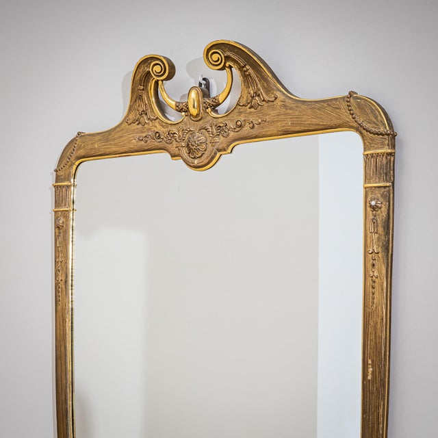 Shield-Shaped Wall Mirror, 1900s For Sale - Image 5 of 7