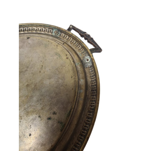 Antique Polish Oval Guilloshed Tray from Jarra, 1890s For Sale - Image 10 of 12
