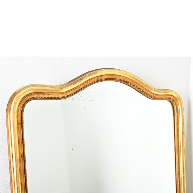 Mid 19th Century French 19th Century Gold Gilt Mirror For Sale - Image 5 of 10