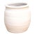 Rounded Paros White Mediterranean Terracotta Pot For Sale