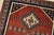 Yalameh Rug 3’3” X 4’9” Red Wool Vintage Tribal Hand-Knotted Oriental Carpet For Sale In Philadelphia - Image 6 of 12