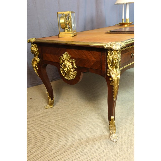 Large Louis XV Style Desk, 1890s For Sale - Image 10 of 16
