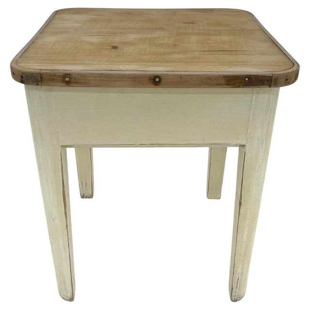 Wooden Stool with Storage Space, 1950s For Sale - Image 9 of 9