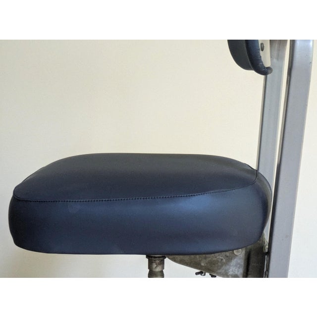 Blue Mid-Century Industrial Tanker Chair - By Cole Steel For Sale - Image 8 of 11