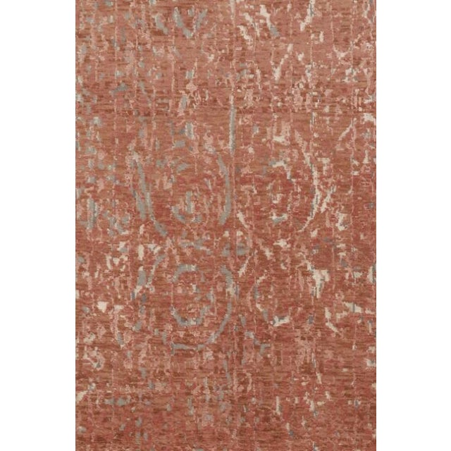 Rug & Kilim’s Abstract Rug in Pink, Muted All Over Pattern For Sale In New York - Image 6 of 7