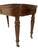 Brown Folding Table with Ingenious Folding Extension Mechanism in Hand-Polished Shellac For Sale - Image 8 of 12
