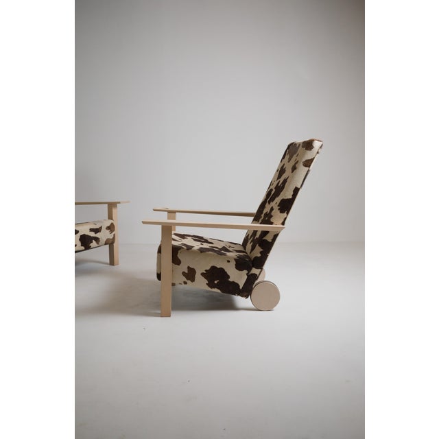 Set of two armchairs designed by Burkhard Vogtherr in the early 1990s. These armchairs perfectly illustrate the German...