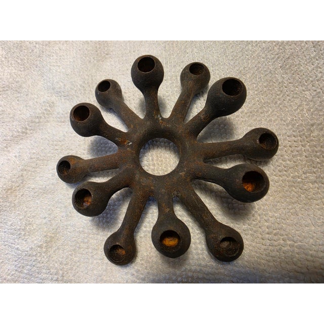 Vintage 1960s Danish Dansk Designs Quistgaard ‘Spider’ Cast Iron Candleholder, Atomic Era Style For Sale In Charleston - Image 6 of 10