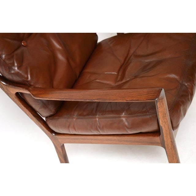 Vintage Scandinavian Leather Armchairs from Frederik Kayser, 1960s, Set of 2 For Sale - Image 10 of 14