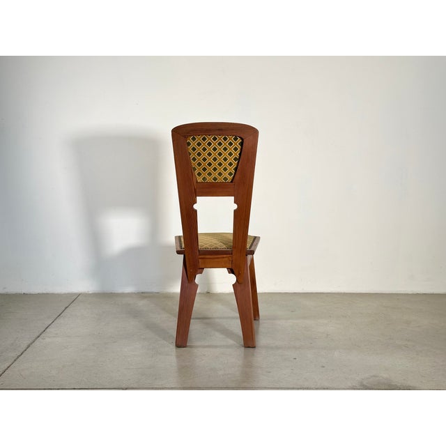 Brown Larch Wood Chairs, 1930s, Set of 2 For Sale - Image 8 of 18