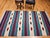Textile Vintage American Southwestern Kilim, Handwoven Wool, Stripe Pattern, Ivory & Green, 4x8 For Sale - Image 7 of 16