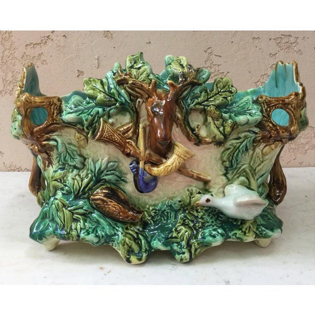 Majolica Nautical Jardiniere Onnaing, circa 1880 For Sale - Image 10 of 11