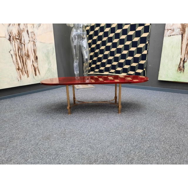 Mid-Century Modern Regency Goatskin Coffee Table by Aldo Tura, 1960s For Sale - Image 3 of 13