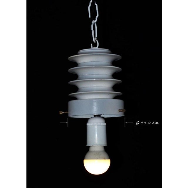 Mid-Century Modern Danish Opalescent Hobnail Glass and Brass Pendant Light For Sale - Image 9 of 13
