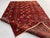 Red Vintage Afghan Ersari Turkmen Bokhara Gul Rug - 6'7" X 4'1" For Sale - Image 8 of 12