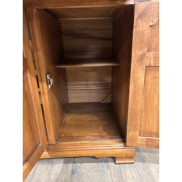 Vintage Tell City Young Republic Colonial China Cabinet Buffet Hutch and Cupboard For Sale - Image 14 of 18
