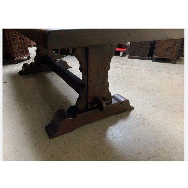 Antique Imposing Monastery Table, 1940 For Sale - Image 6 of 12
