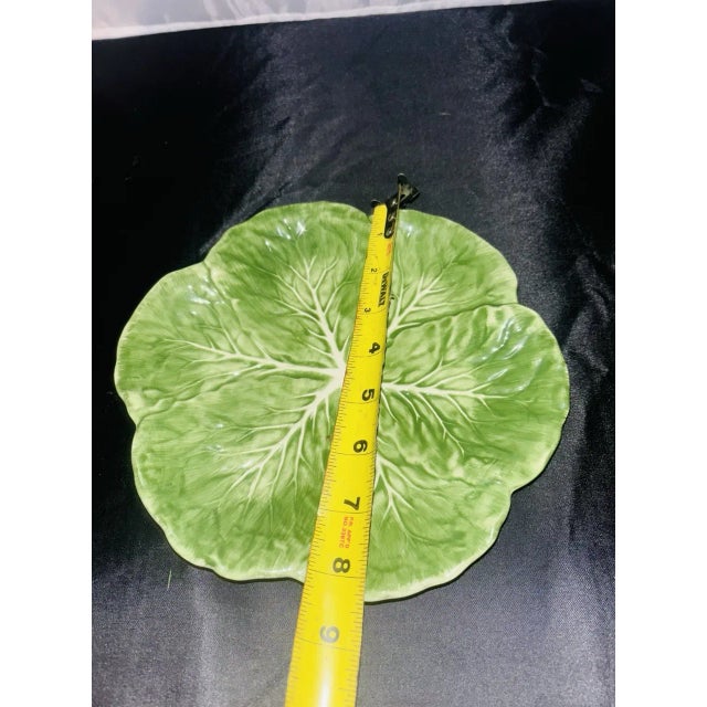 Vintage Pier 1 Imports Cabbage Leaf Platter For Sale - Image 4 of 4