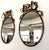 Brown Mid-Century Modern Italian Wrought Iron Wall Mirrors, 1950s, Set of 2 For Sale - Image 8 of 18