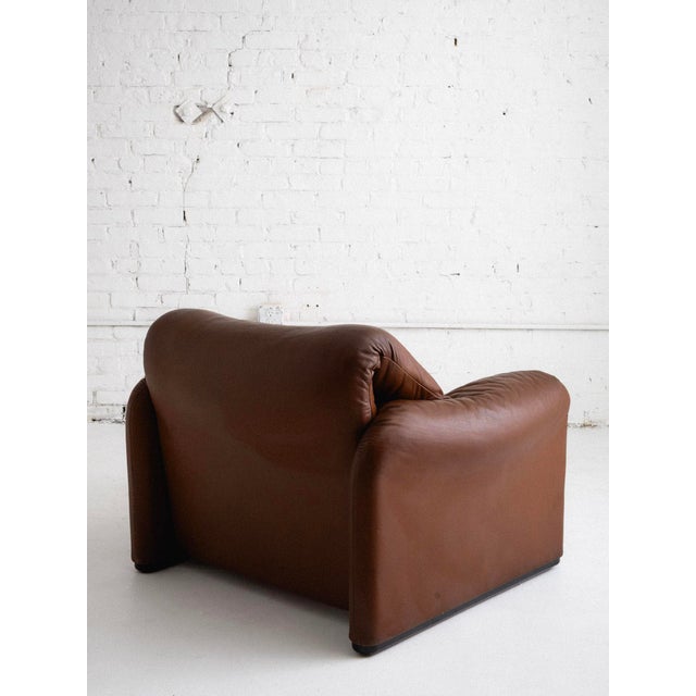 Animal Skin "Maralunga" Lounge Chair by Vico Magistretti for Cassina For Sale - Image 7 of 11