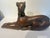 Mid-Century Modern Mid-Century Vintage Whippet Dod Wood Sculpture Seated on Base For Sale - Image 3 of 15