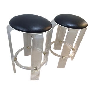 Vintage Charles H. Jones Attri Bar Stool - A Pair For Sale