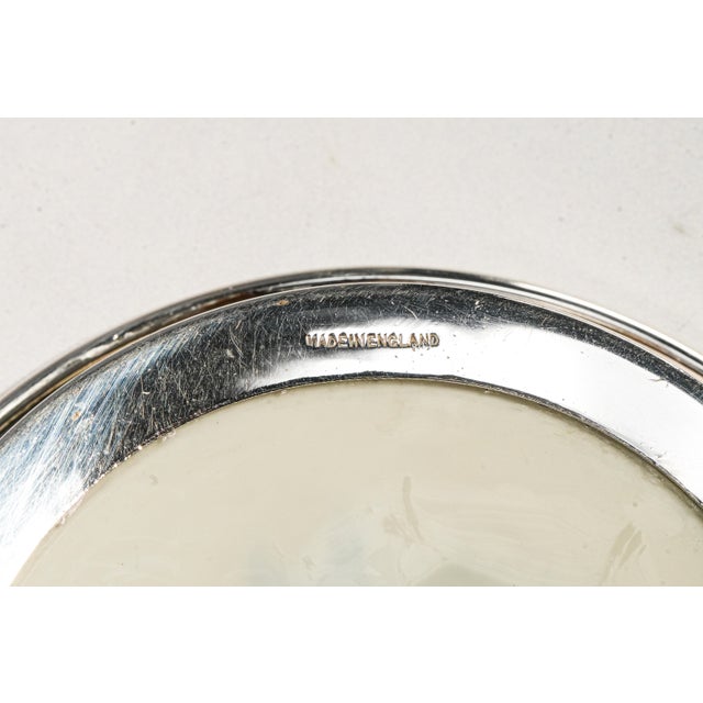 Lovely Hand Painted Horse Equestrian Theme Vintage English Sterling Silver Ashtray Paperweight Catchall Home Decor For Sale - Image 15 of 16