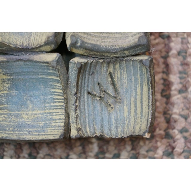 Green 2005 Yelyn Vivoni "Camino Iluminado Ii" Modern Ceramic Tile Hanging Wall Art 43" For Sale - Image 8 of 18