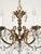 Brass Antique 5 Arm Absolutely Fabulous Brass Cut Lead Glass Crystal Chandelier For Sale - Image 8 of 8
