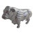 Vintage Cast Iron Cow Bull Bank Doorstop For Sale