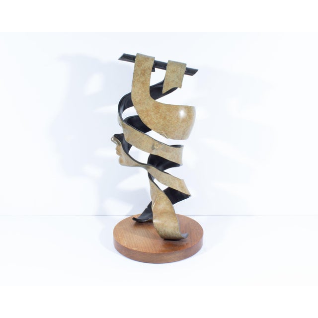 1988 “Mona Monaquita” Bronze Sculpture by Paul Alan Lewis For Sale - Image 4 of 7