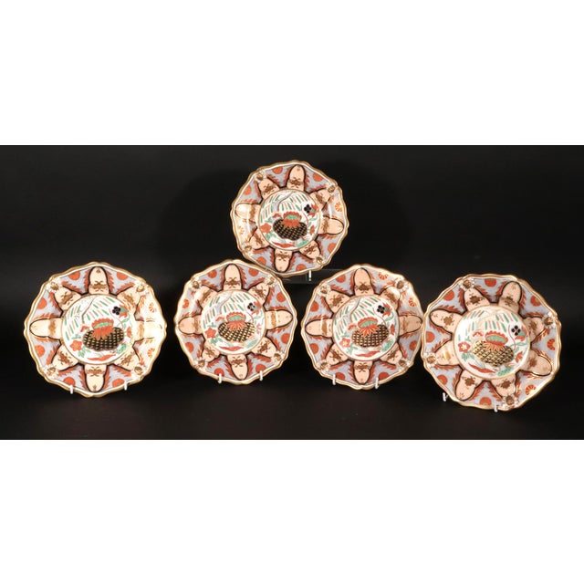 English Japan Pattern Part Dessert Service, Pattern No. "9771", Hammersley & Co., 19th Century The porcelain dessert...