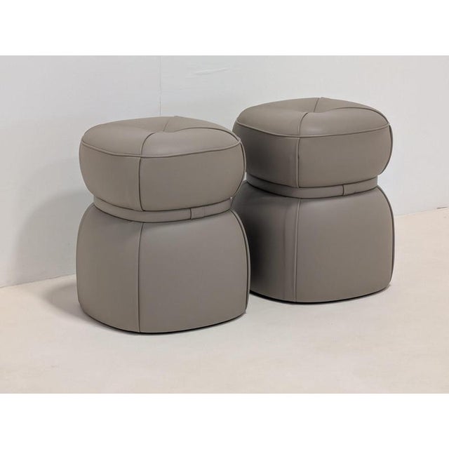Lepli Ottomans from Poltrona Frau, Set of 2 For Sale - Image 13 of 13