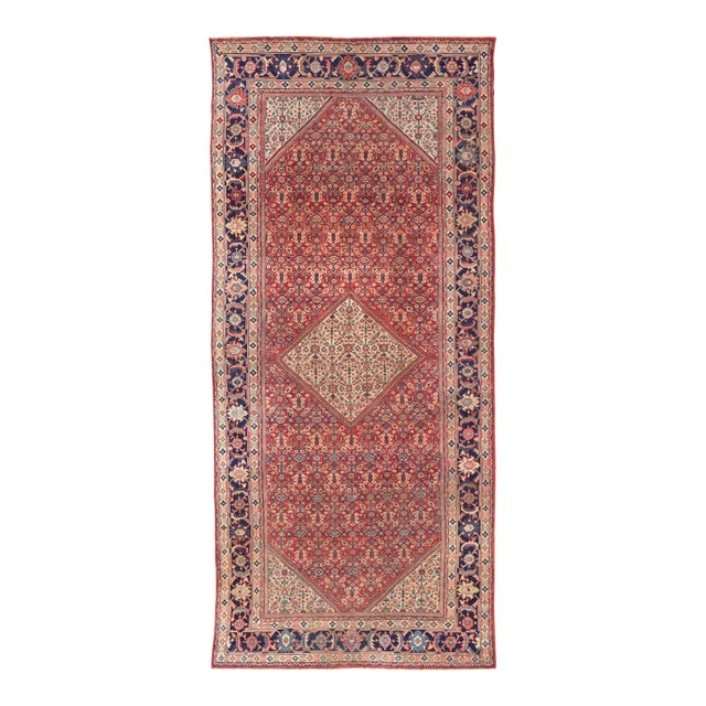 Antique Persian Sultanabad Large Gallery Rug With Sub-Geometric Motifs For Sale