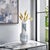 Blue Glacier Bay Layered Cylindrical Glass Vase- Tall For Sale - Image 8 of 10