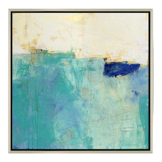 "Deep Blue Sea" Original Mixed Media Painting by Jill Krasner For Sale