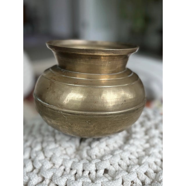 Mid-Century Handcrafted Brass Indian Water Pot For Sale - Image 9 of 9