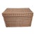 Mid 20th Century Woven Wicket Blanket Storage Chest For Sale