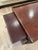Gorgeous solid mid century modern coffee table. Rich cherry wood warmth, with high functionality: inlet shelves for...
