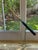 Late 20th Century Monumental Denver and Ter Borders Hand Carved Wood Crane Sculpture With Welded Rebar Feet For Sale - Image 13 of 13