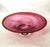 Contemporary Late 20th Century Signed Weir Pink Spiral Studio Art Glass Footed Bowl For Sale - Image 3 of 8