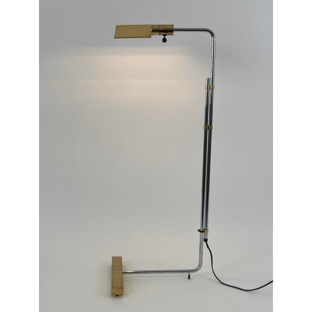 Gold Floor Lamp Backslider by Cedric Hartman for Jack Lenor Larsen, Switzerland, 1960s For Sale - Image 8 of 18