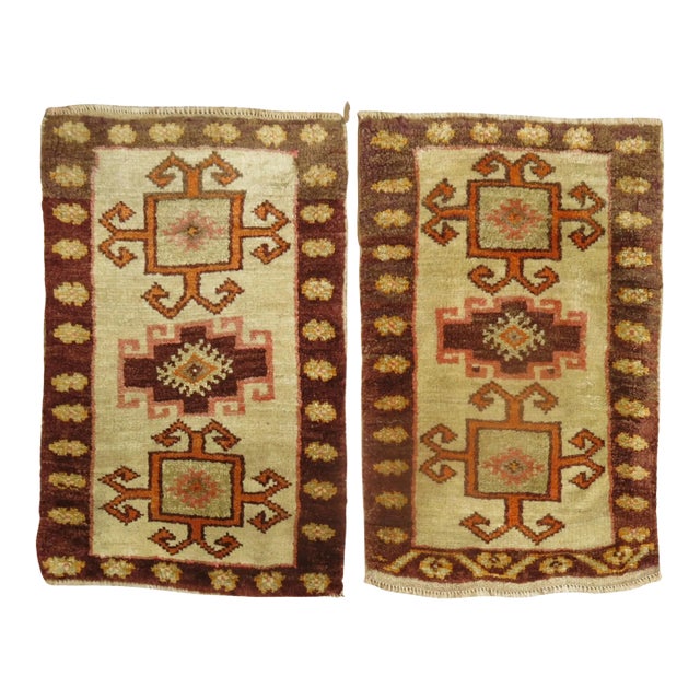 Mid 20th Century Turkish Kars Rugs - A Pair For Sale