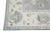 Modern Early 21st Century Gray Floral Design Handwoven Wool Turkish Oushak Rug 4'9" X 6'5" For Sale - Image 3 of 7